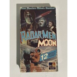 Radar Men from the Moon (VHS, 1995, 2 Video Cassette Tapes) 12 Episodes Sci Fi